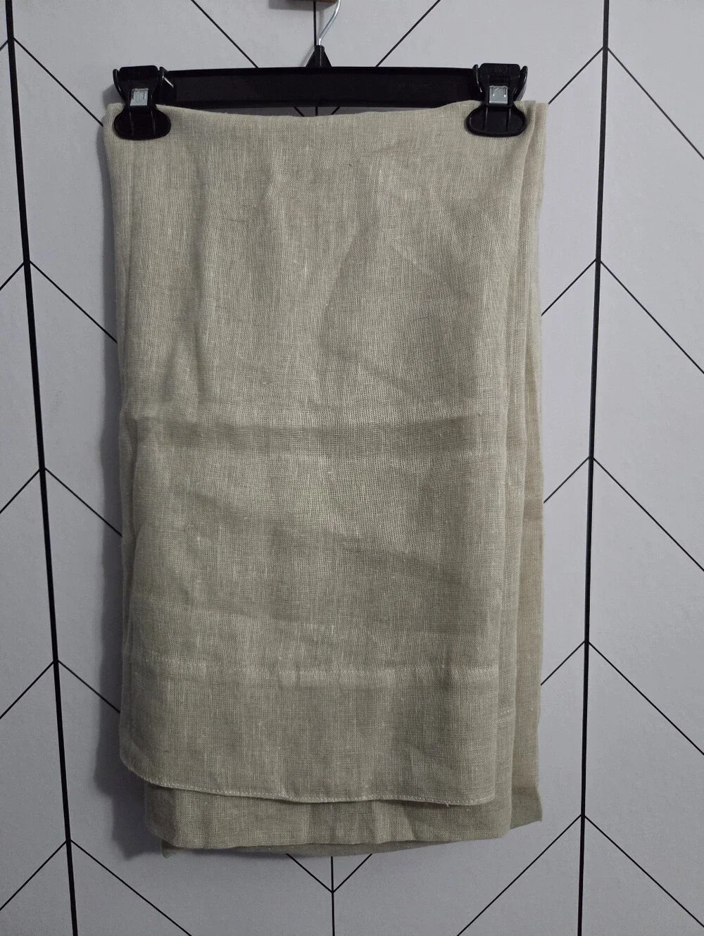 NWOT Quince European Linen Sheer Curtain Panel - Flax 48